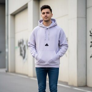 adidas Light Purple Hoodie
